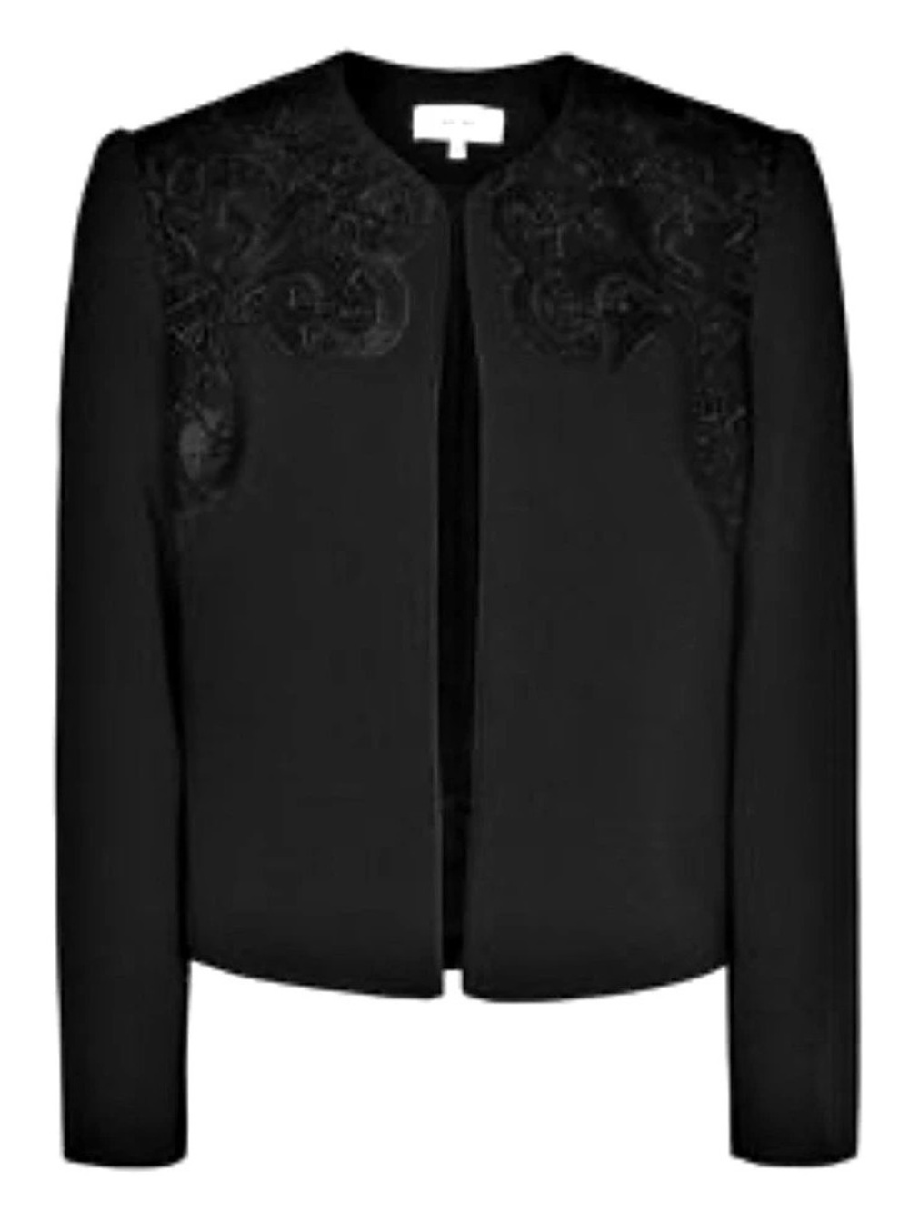 Reiss Embroidered Black Blazer Size 8 Like New